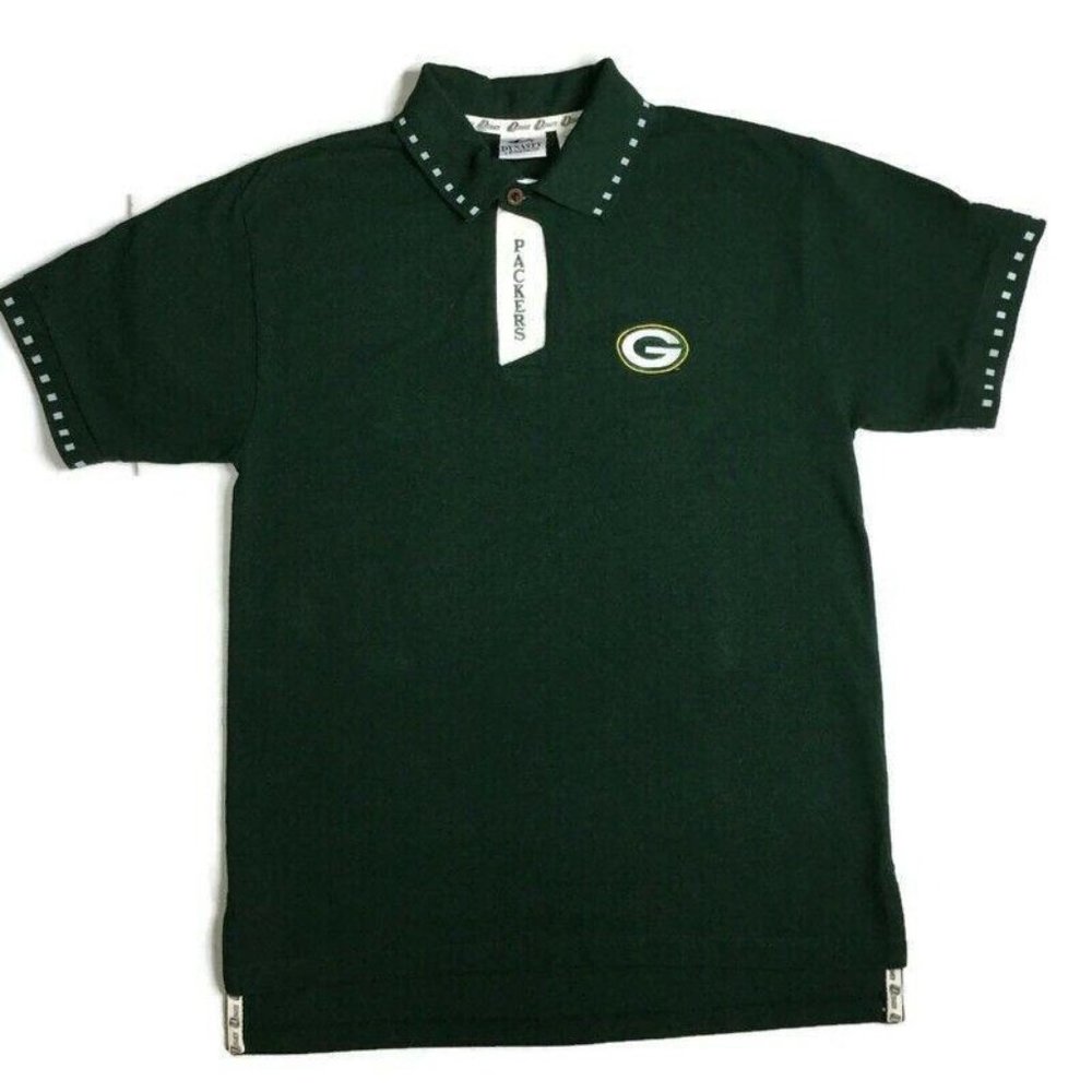 Vintage Packers Green Bay Polo Shirt Medium